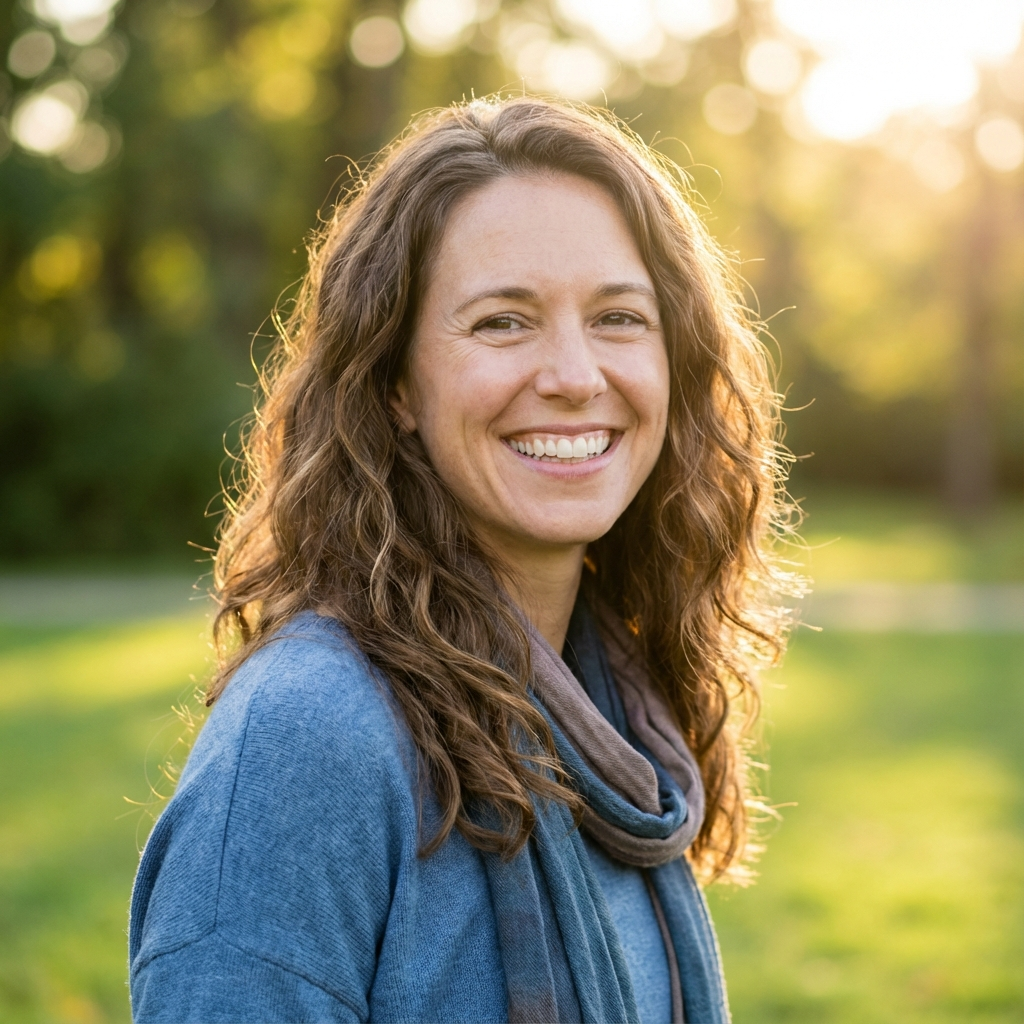 Счастливая здоровая женщина